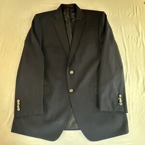 Michael Kors Men’s Wool Blazer Suit Jacket Sport Coat Black 2 Button Size 44L